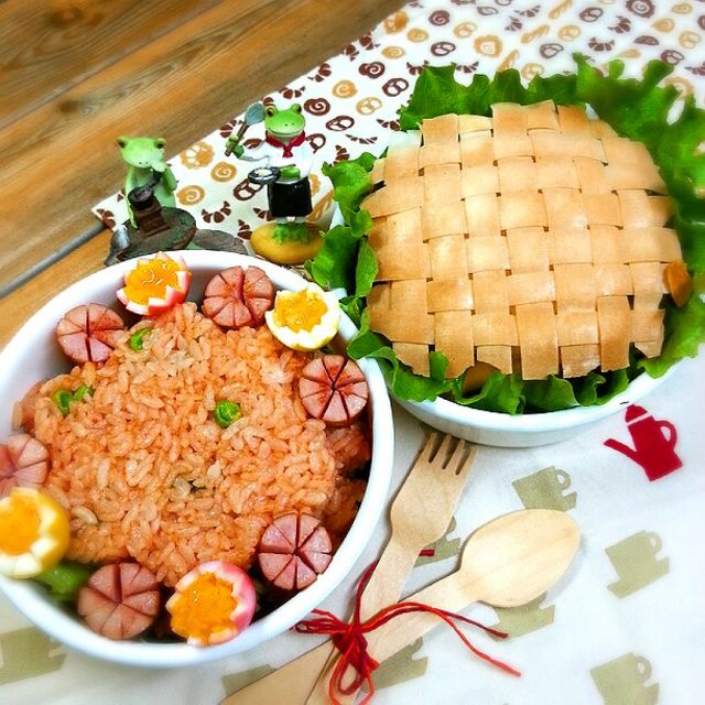 旦那さんの朝ごパン弁当&ミニランチ♪