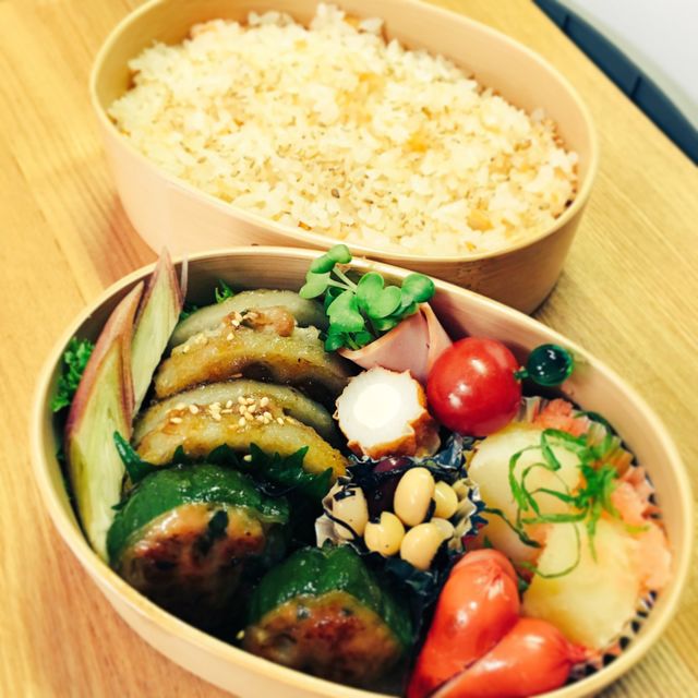 れんこんのはさみ焼き弁当