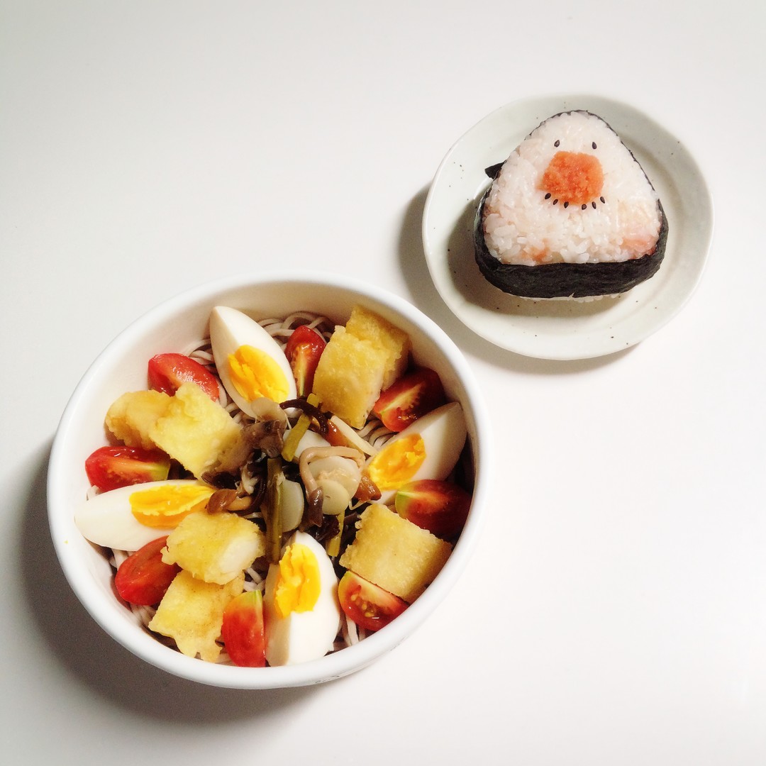 山菜そば弁当✧!!!