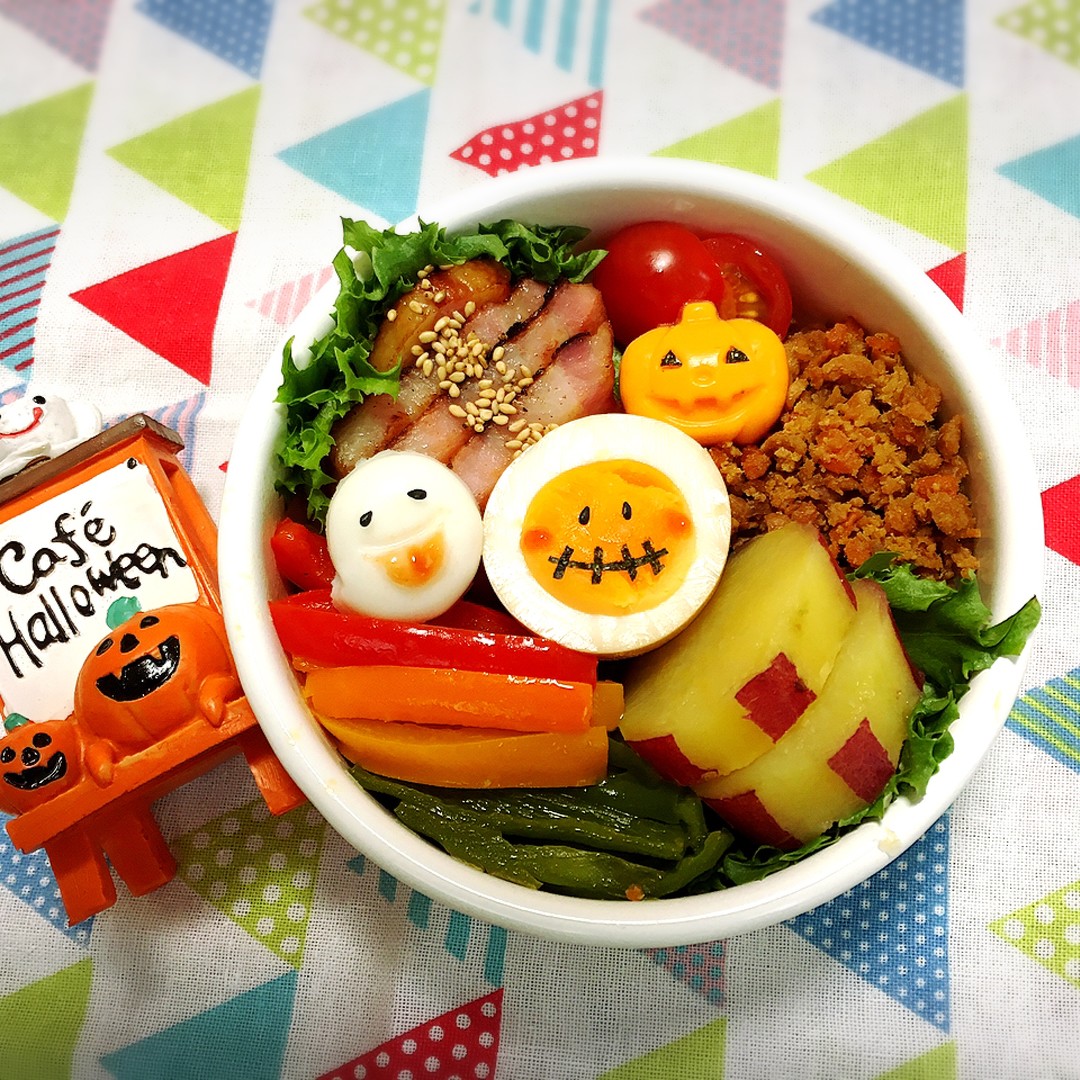 ハロウィンのっけ弁当♫
