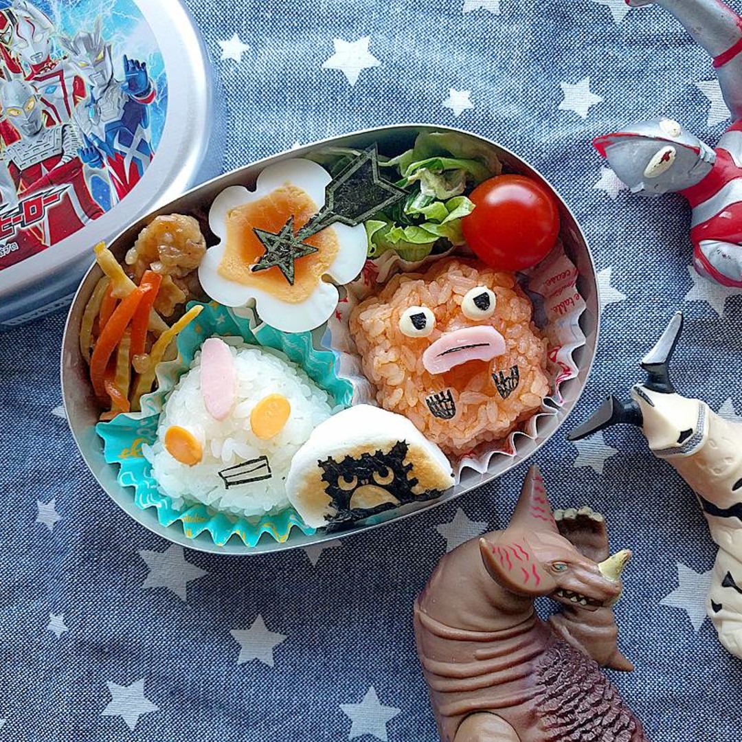 ウルトラマンとピグモン弁当☆