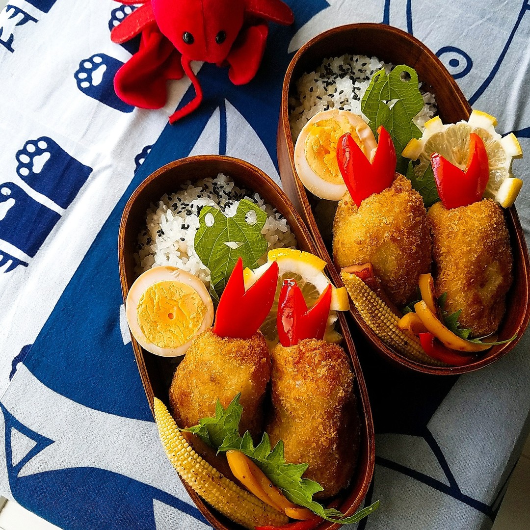 なんちゃってエビフライのお弁当