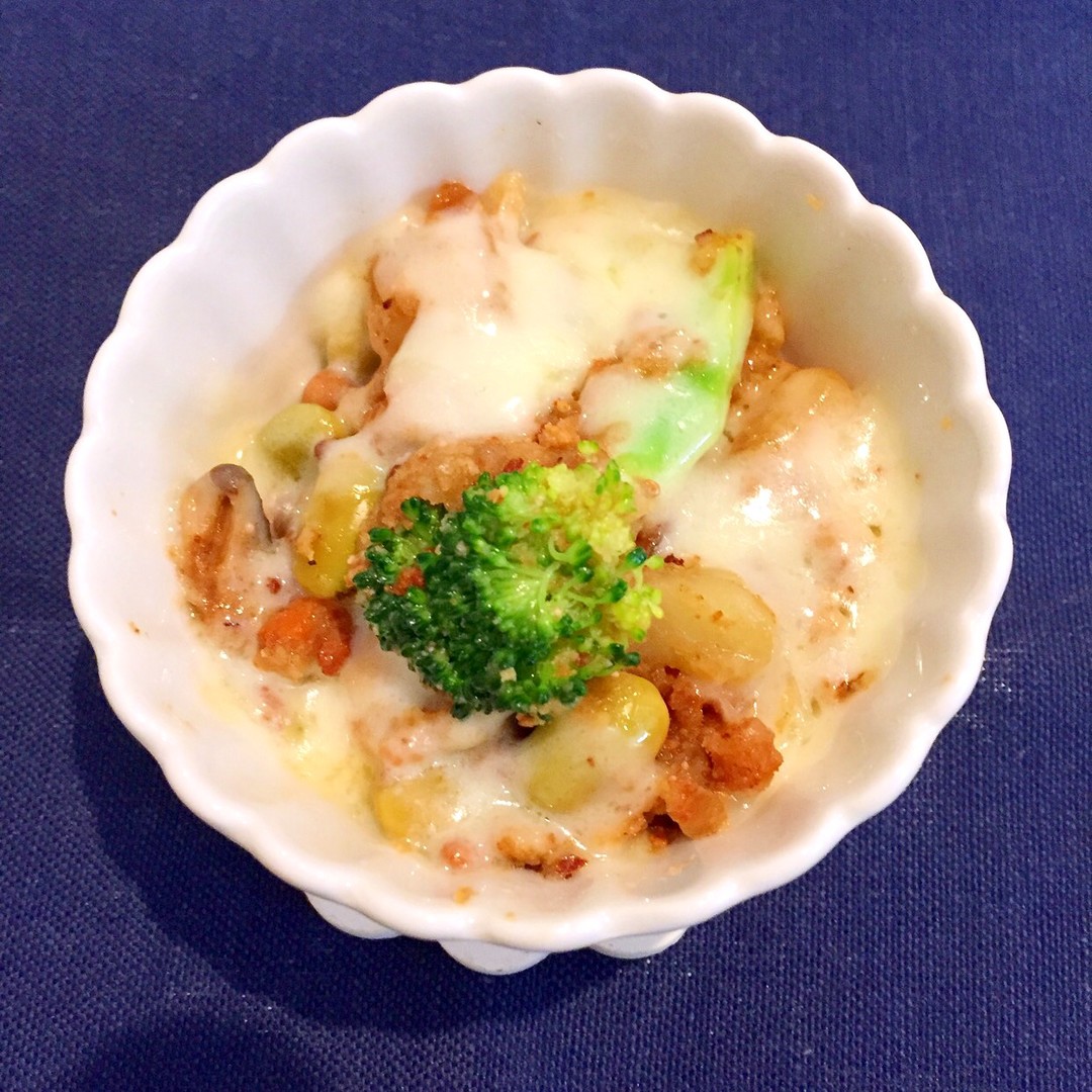 煎り酒で和風おからポテトグラタン