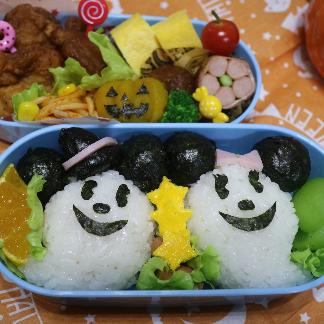 ミッキーミニーのおばけおにぎり