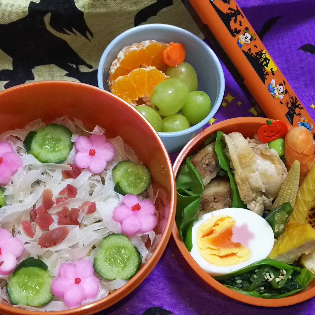 削りかまぼこ浅漬けのせのせ玄米ごはん弁当