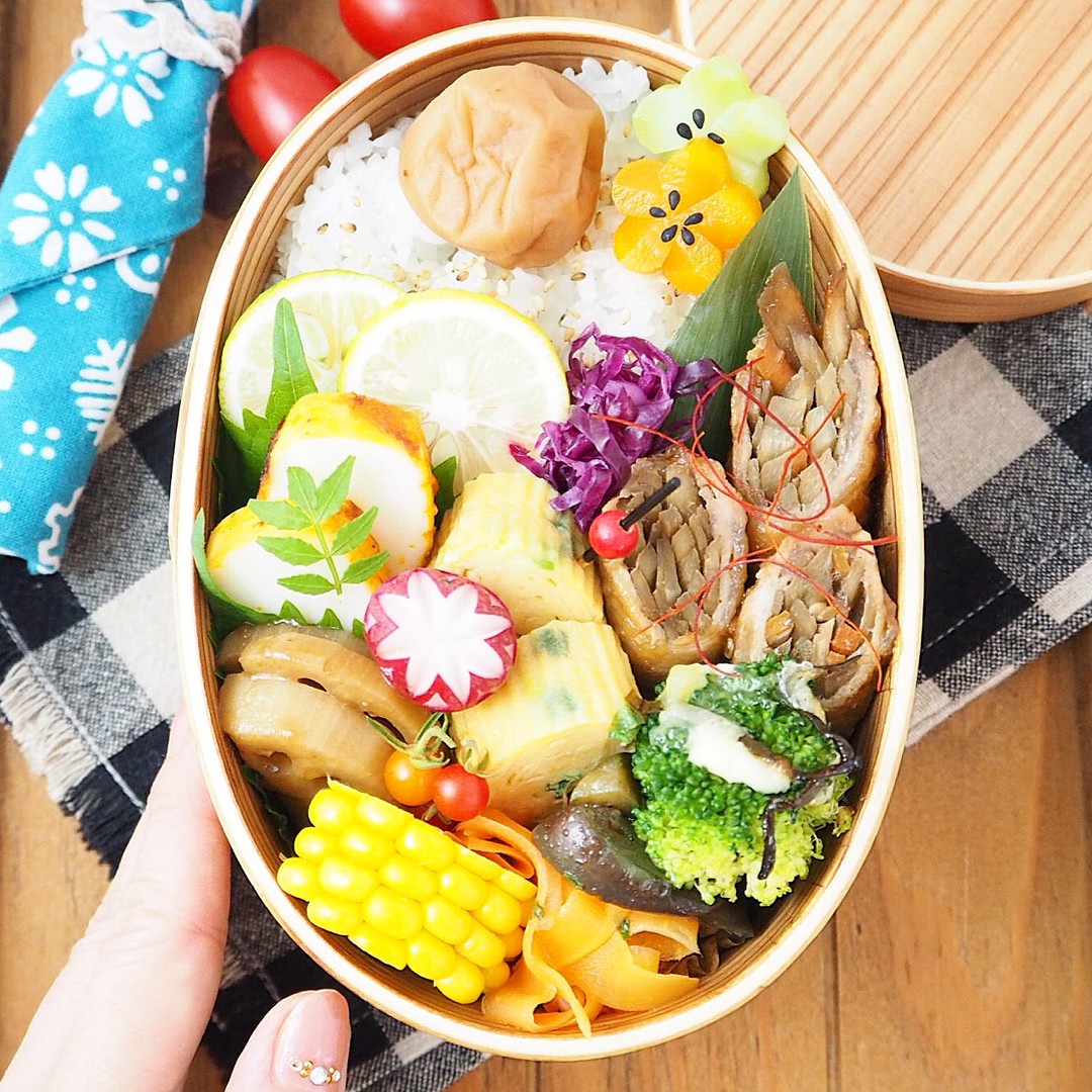 きんぴら牛蒡の肉巻き弁
