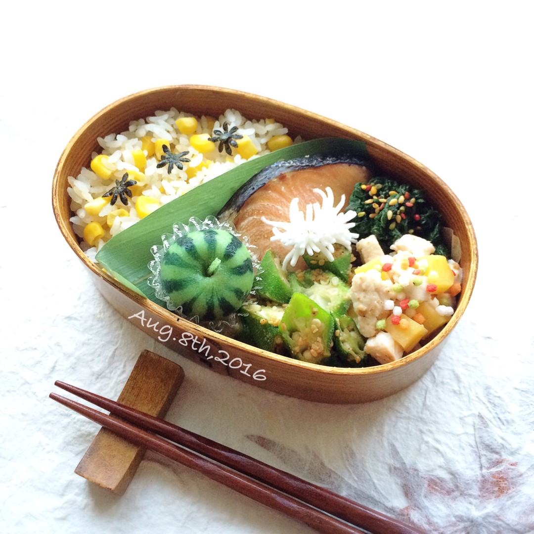とうもろこしご飯のお弁当