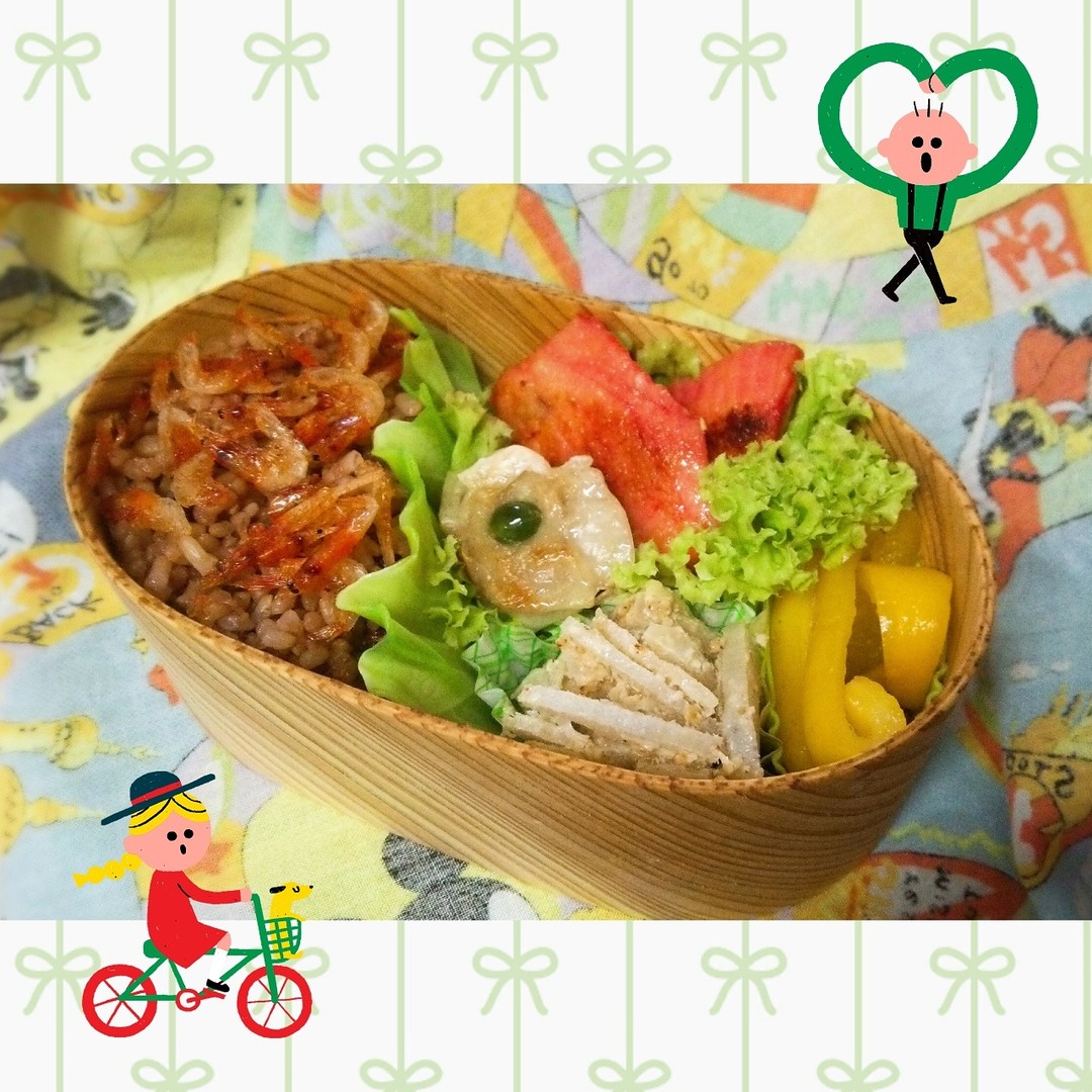 マグロの切り身弁当