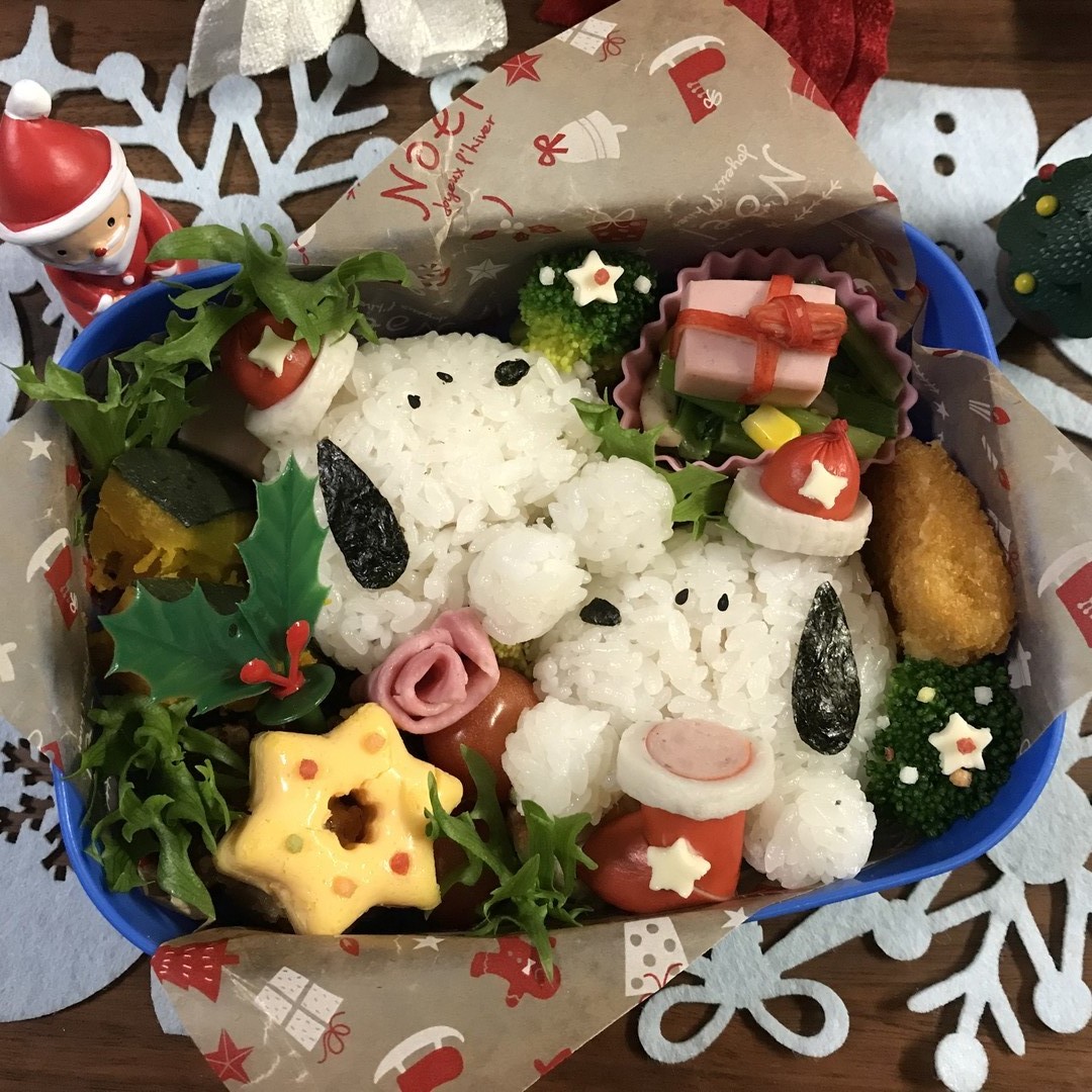 スヌーピーのクリスマス弁当