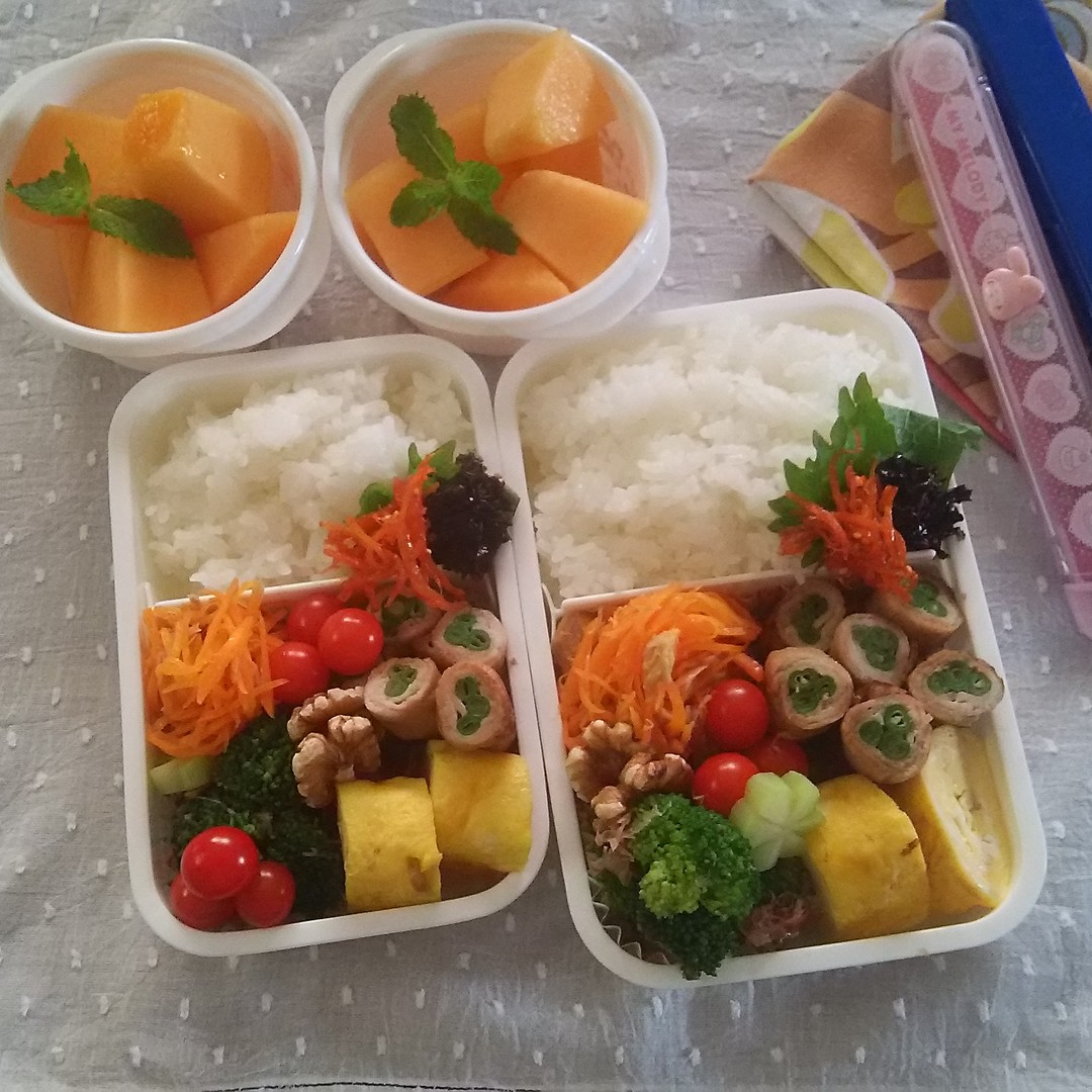 緑黄色野菜たっぷり弁当♪