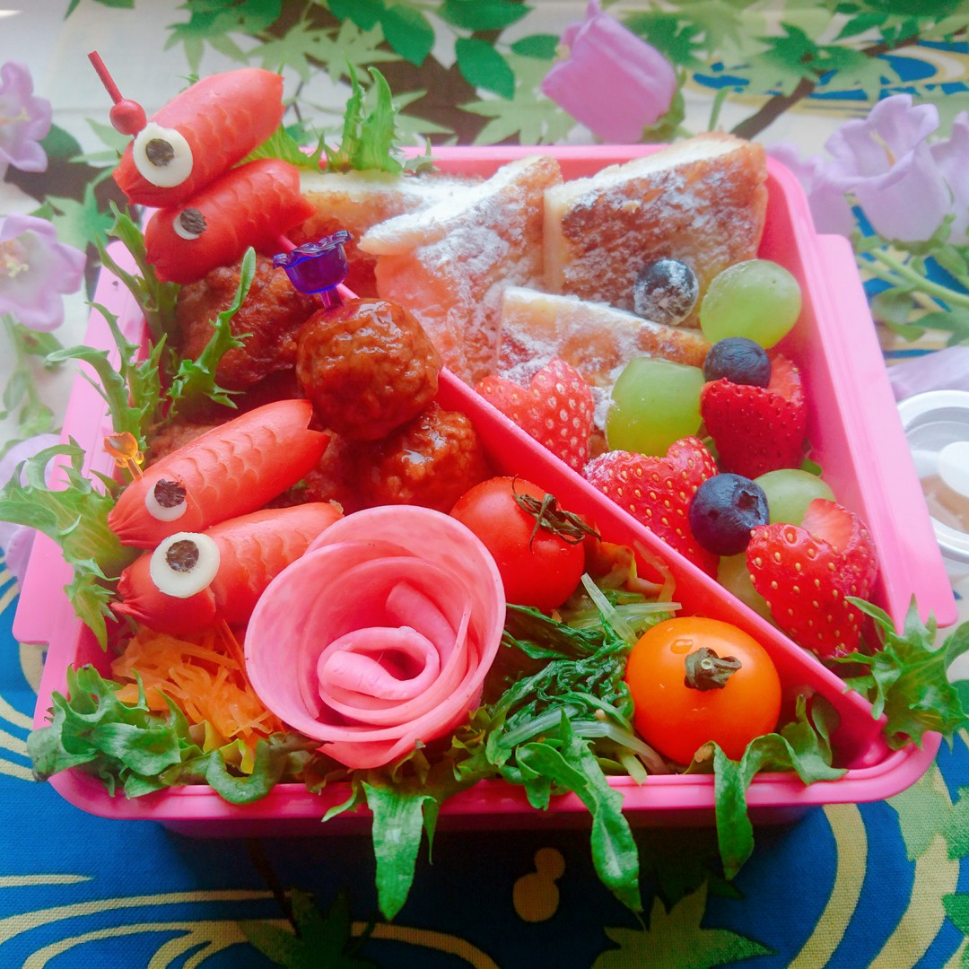 🎏プリン&豆乳のフレンチトーストのお弁当