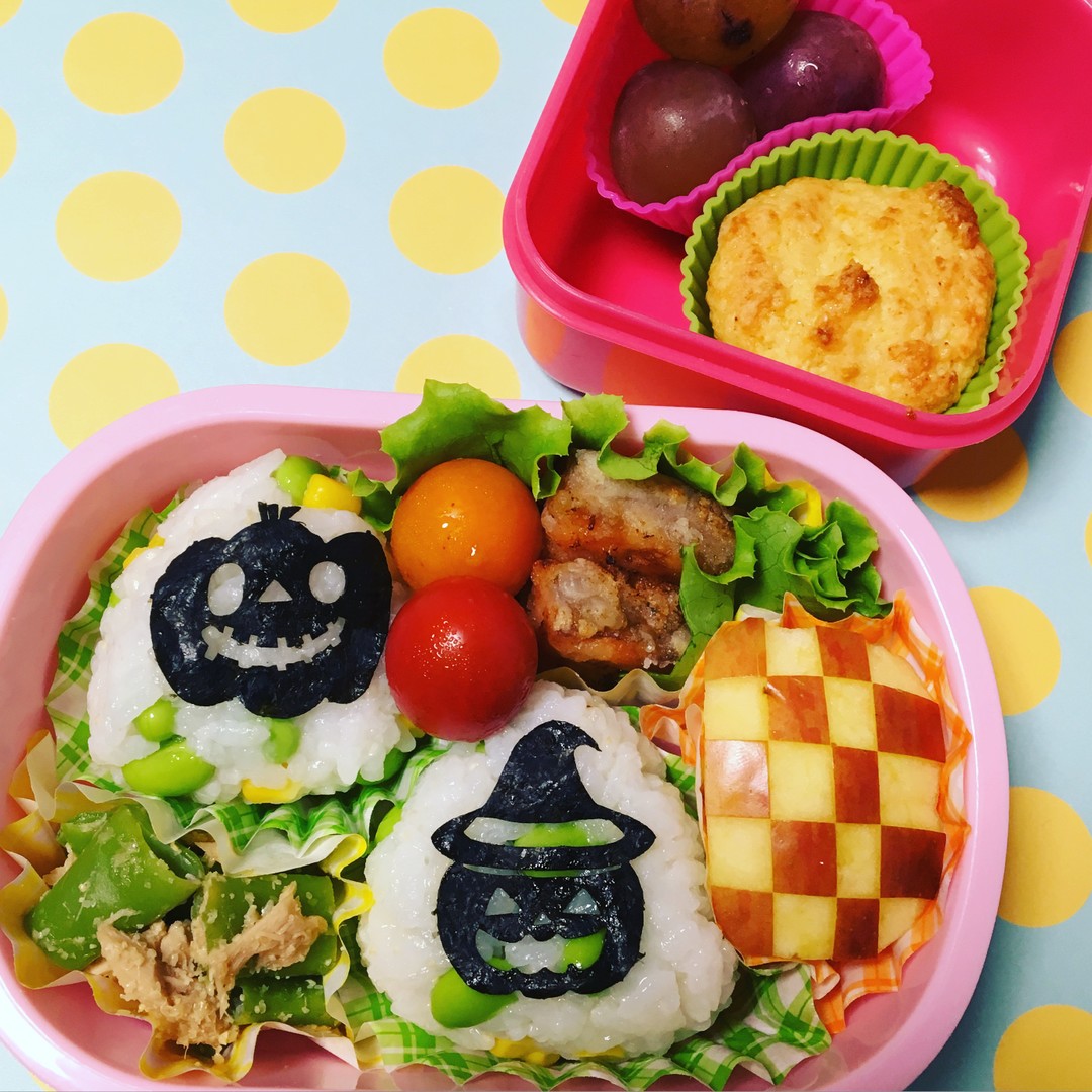 アレルギーっ子ハローウィン🍙お弁当とオヤツ