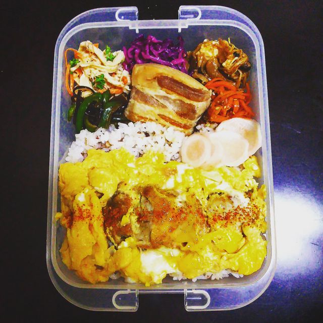 作りおきおかずでお弁当