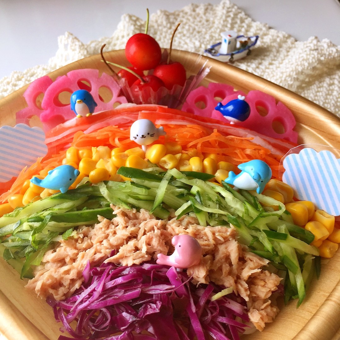 0711レインボー冷やし中華