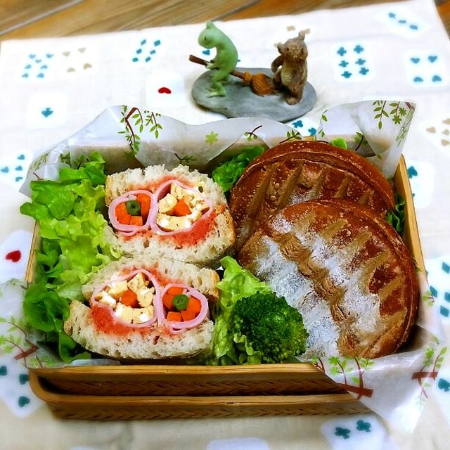 旦那さんの朝ごパン弁当♪