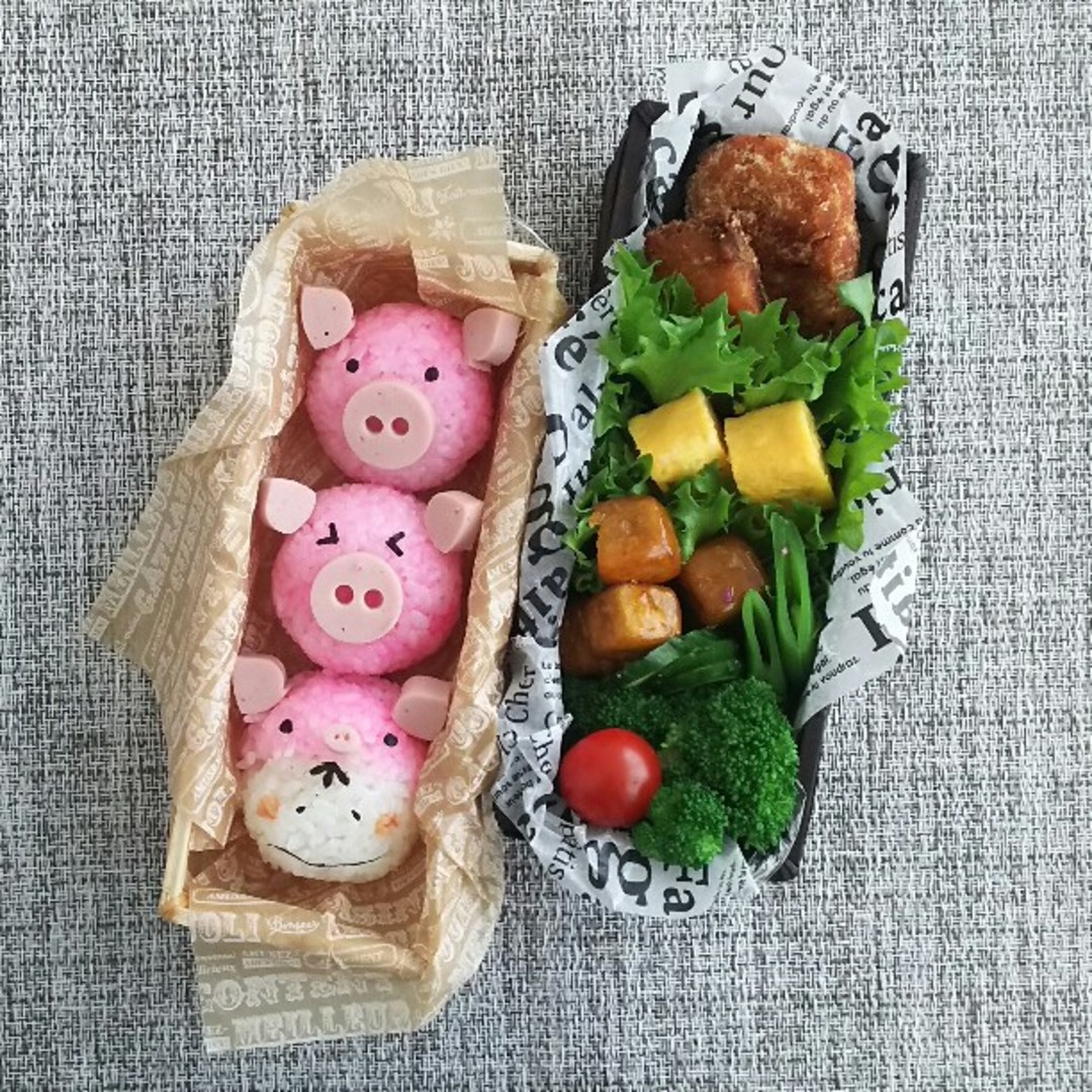 ブタさんおにぎり弁当