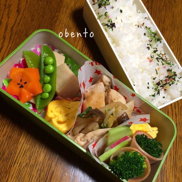 鶏と野菜炒めのお弁当