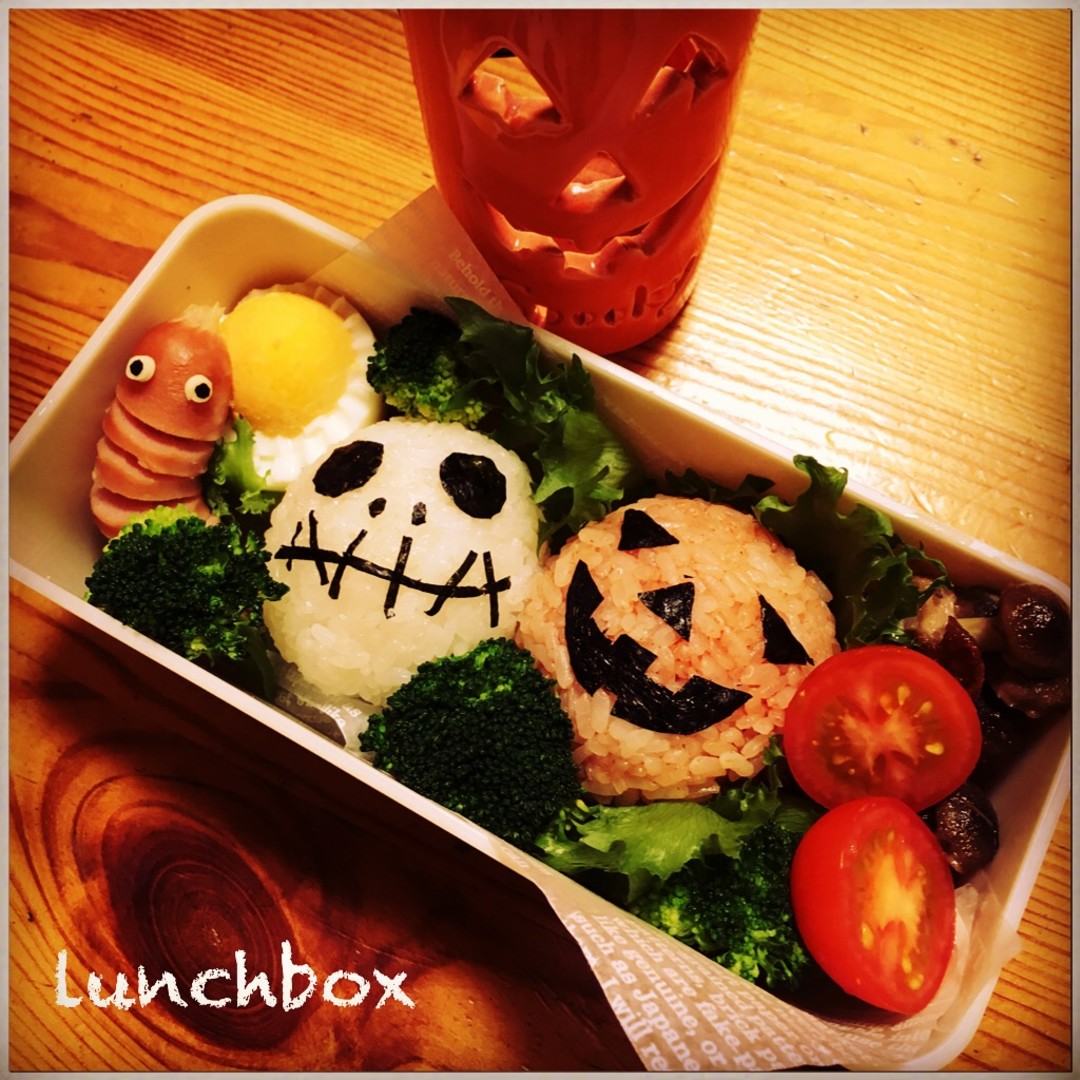 これが精いっぱいのハロウィン弁当(笑)