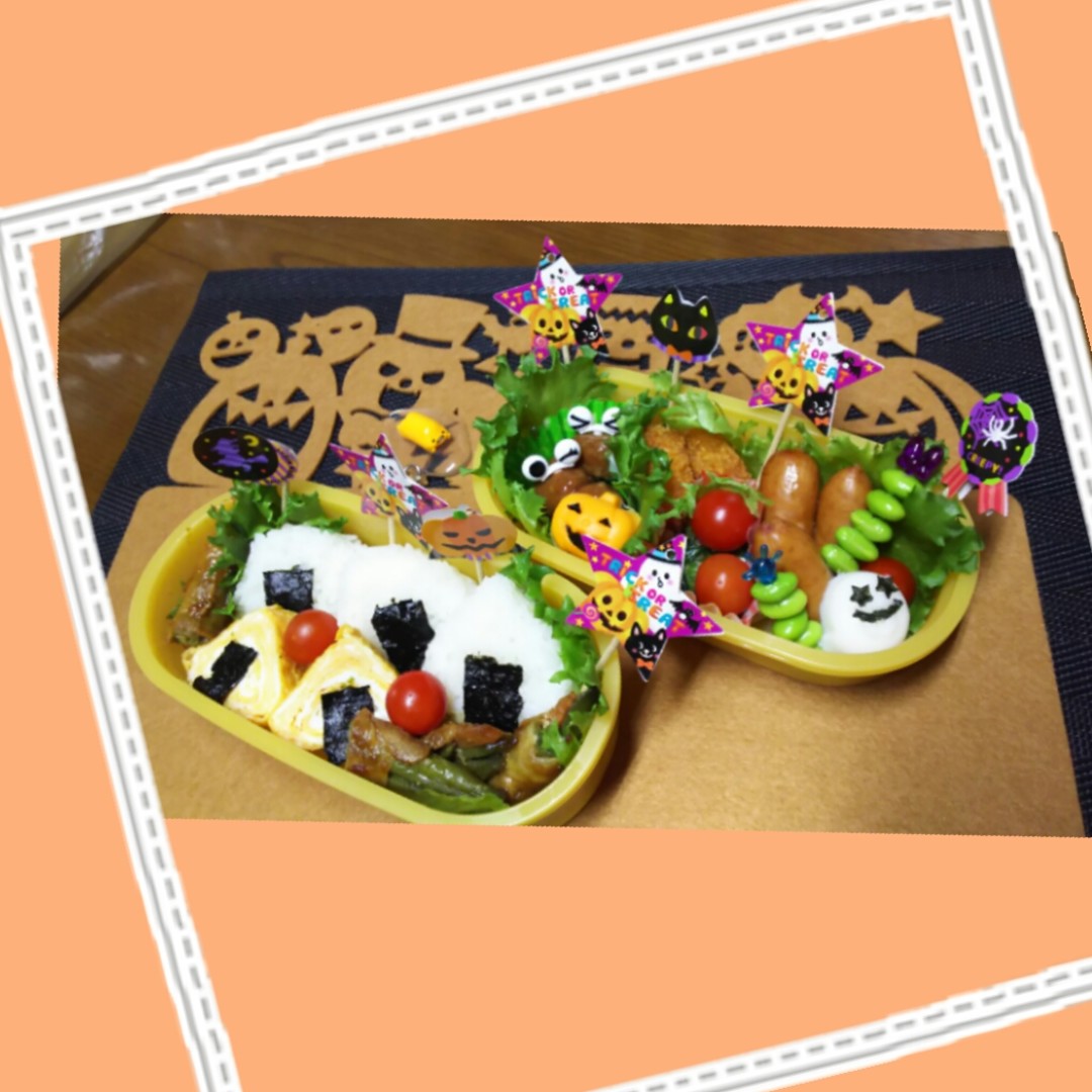 おにぎり卵🍙のハロウィン弁当