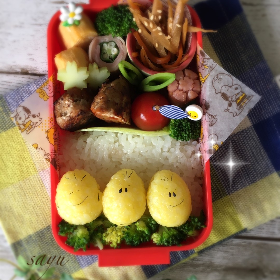 イースターエッグ☆ウッドストックのお弁当♪