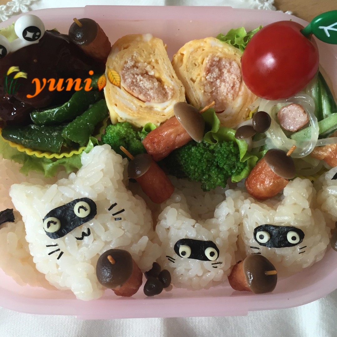 🍂秋弁🍁たぬきの親子弁当🌾