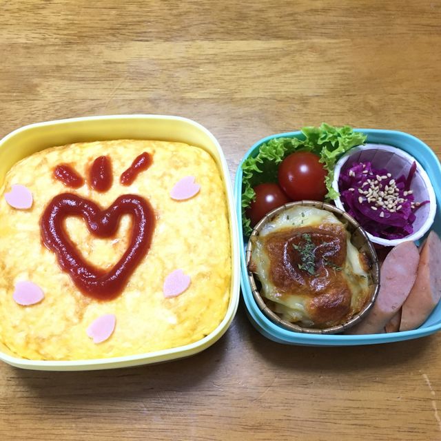 春のオムライス弁当