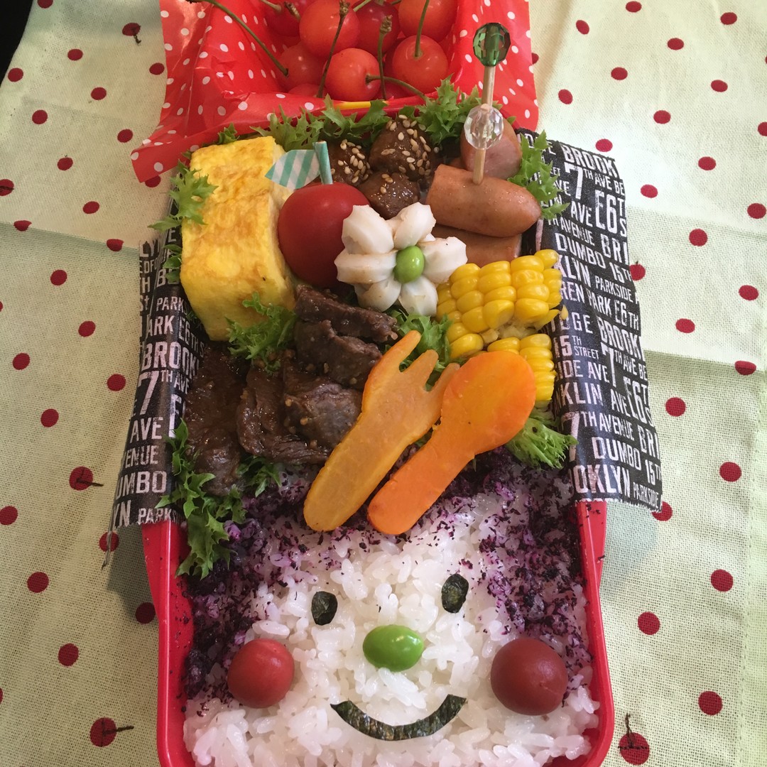 顔弁当