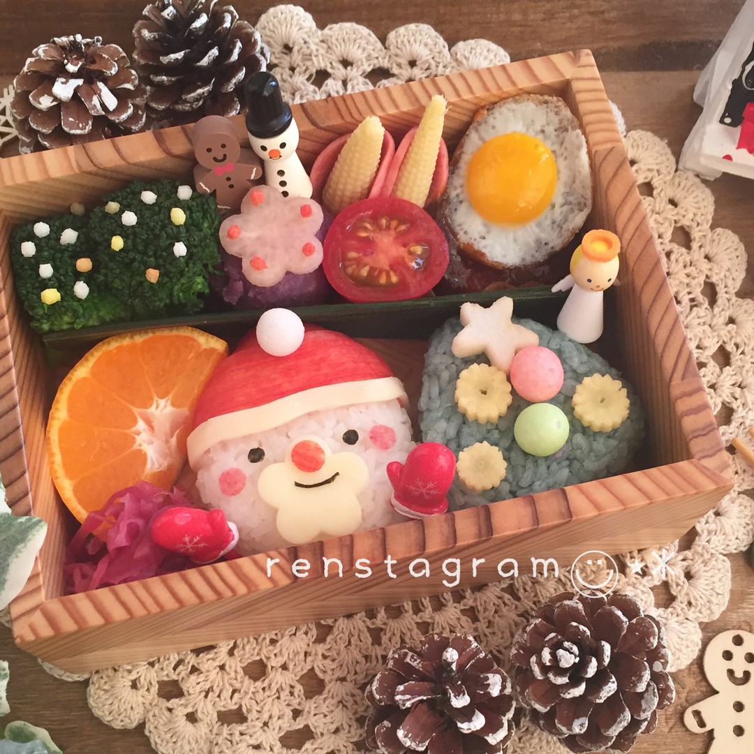 クリスマス弁当( ⸝⸝⸝⁼̴́◡︎⁼̴̀⸝⸝⸝)