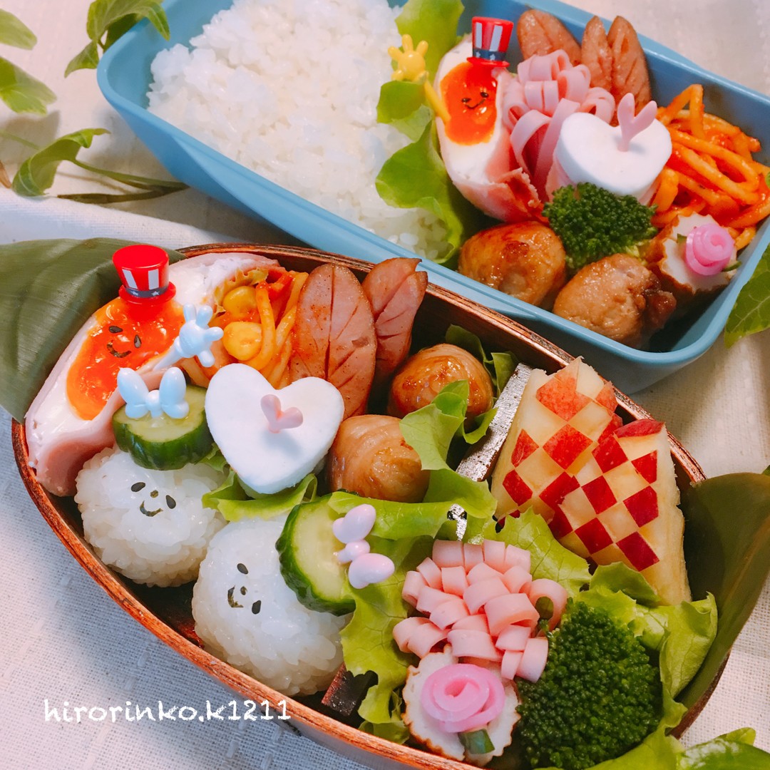 キューリちゃんカップル弁当