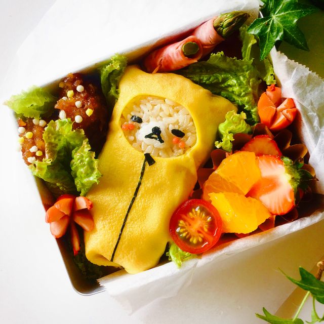 寝袋リラックマのお弁当