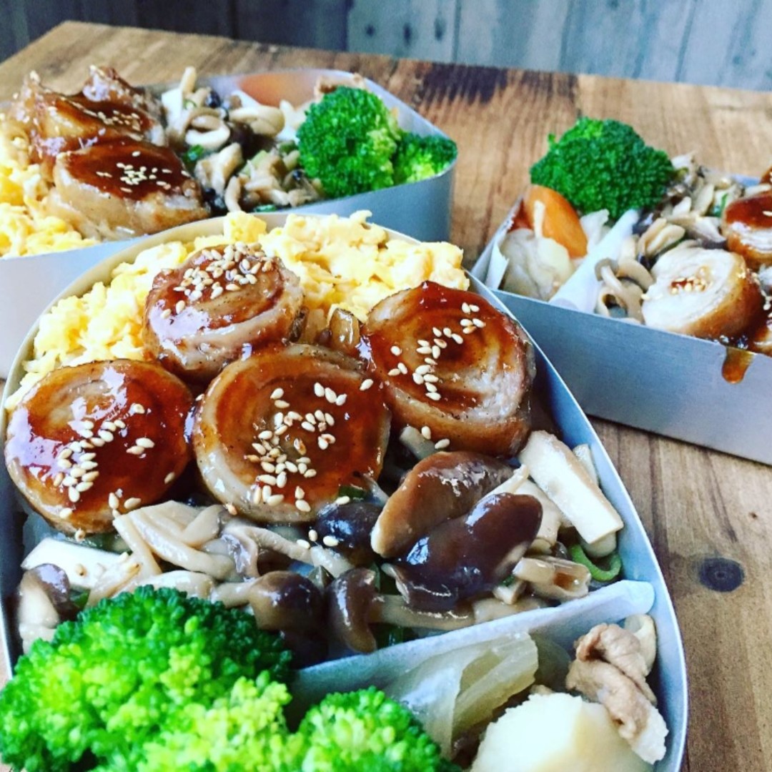 豚肉ぐるぐる巻き弁当