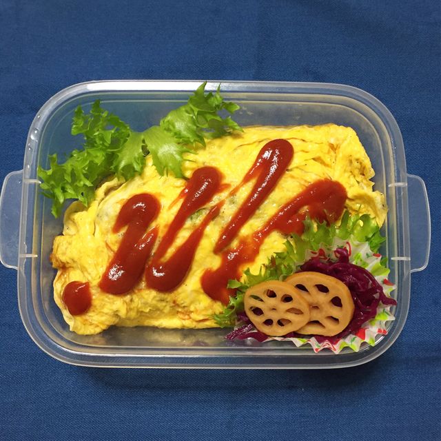 オムライス弁当⋆◡̈⃝⋆