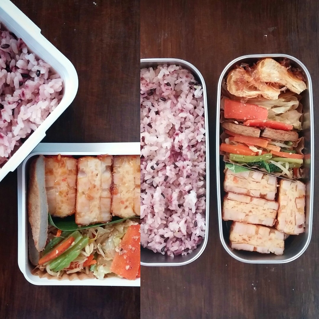 娘と息子弁当