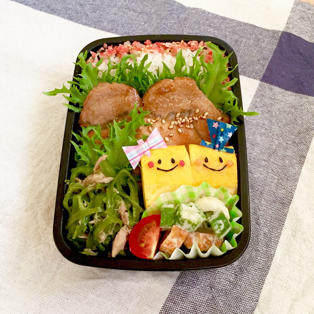 豚の生姜焼きのお弁当♡
