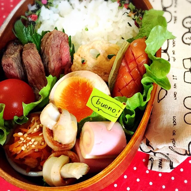 安いお肉を柔らかく！ステキなステーキ弁当
