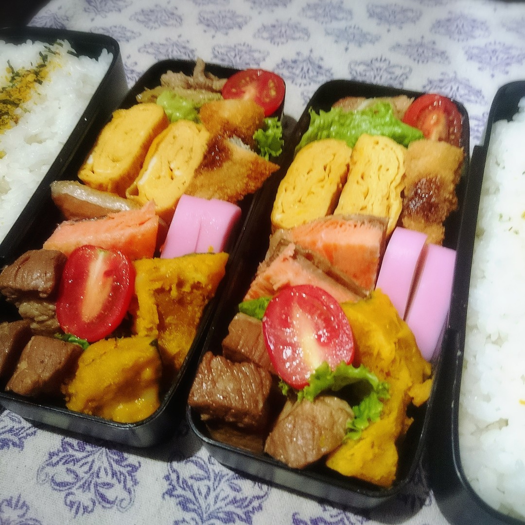 高校生男子弁当2人分
