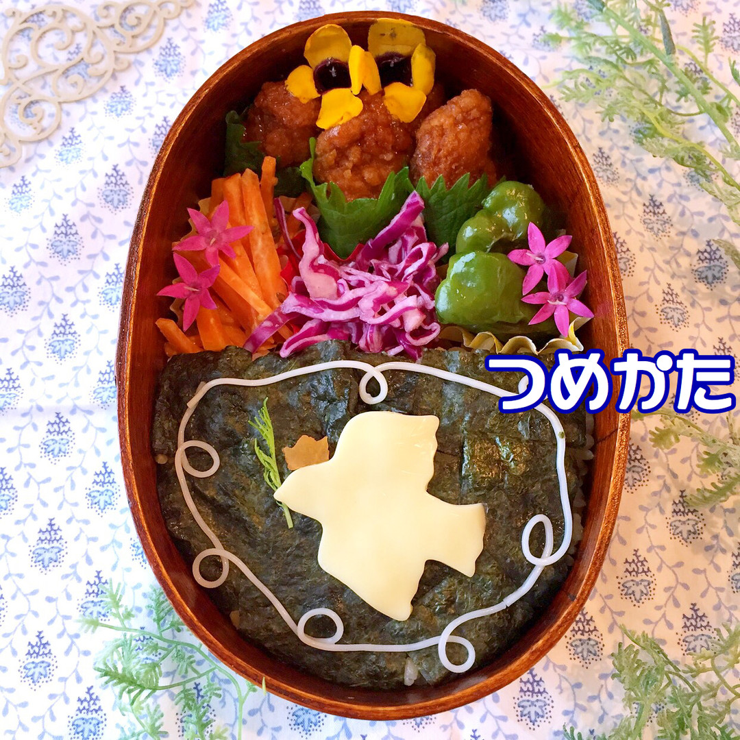 デコ海苔弁当♫詰め方