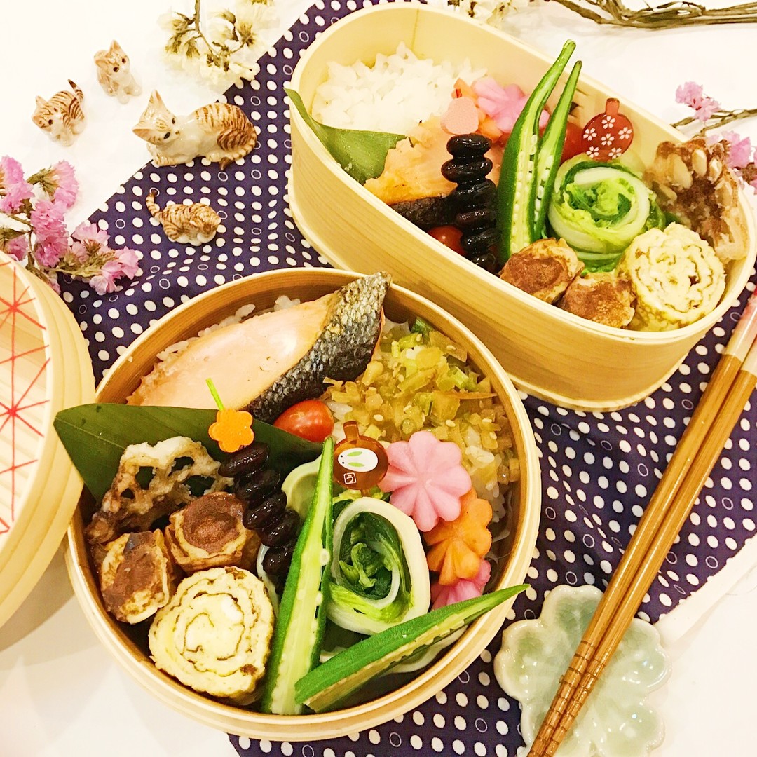 紅鮭と白菜のクルクル浅漬け弁当
