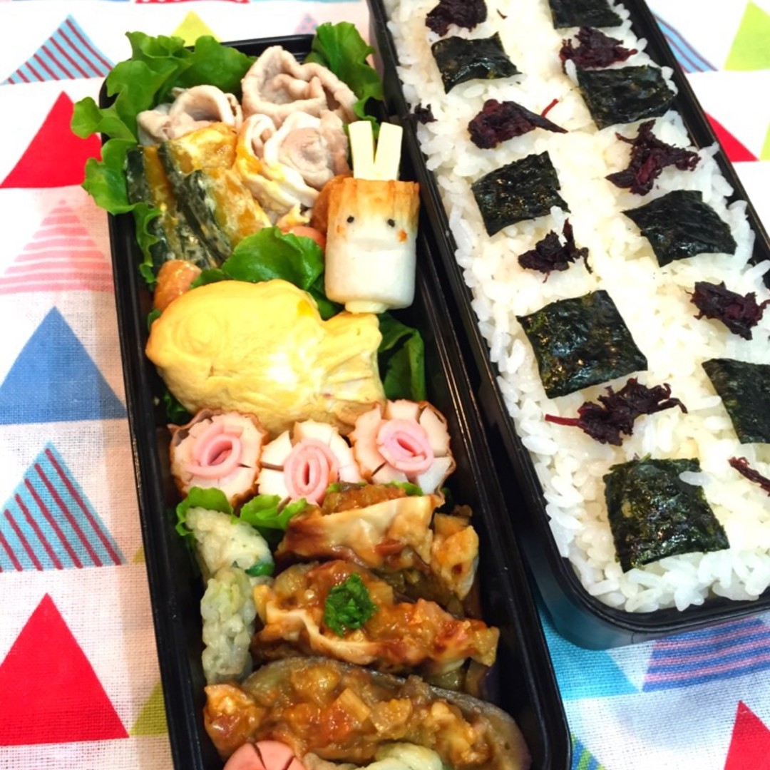 豚しゃぶとたい焼き蒸し玉子弁当