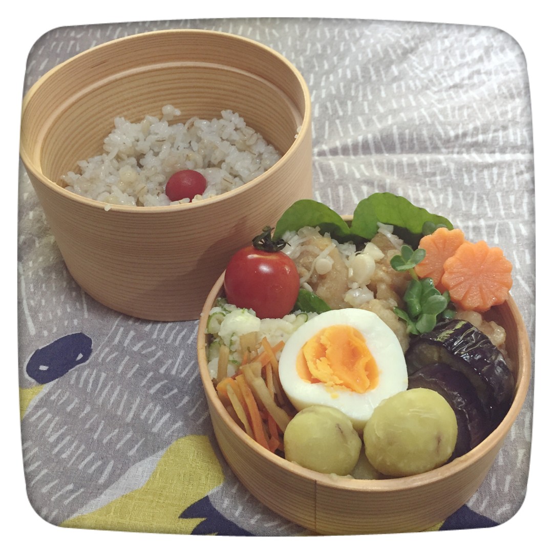 唐揚げの甘酢和え弁当