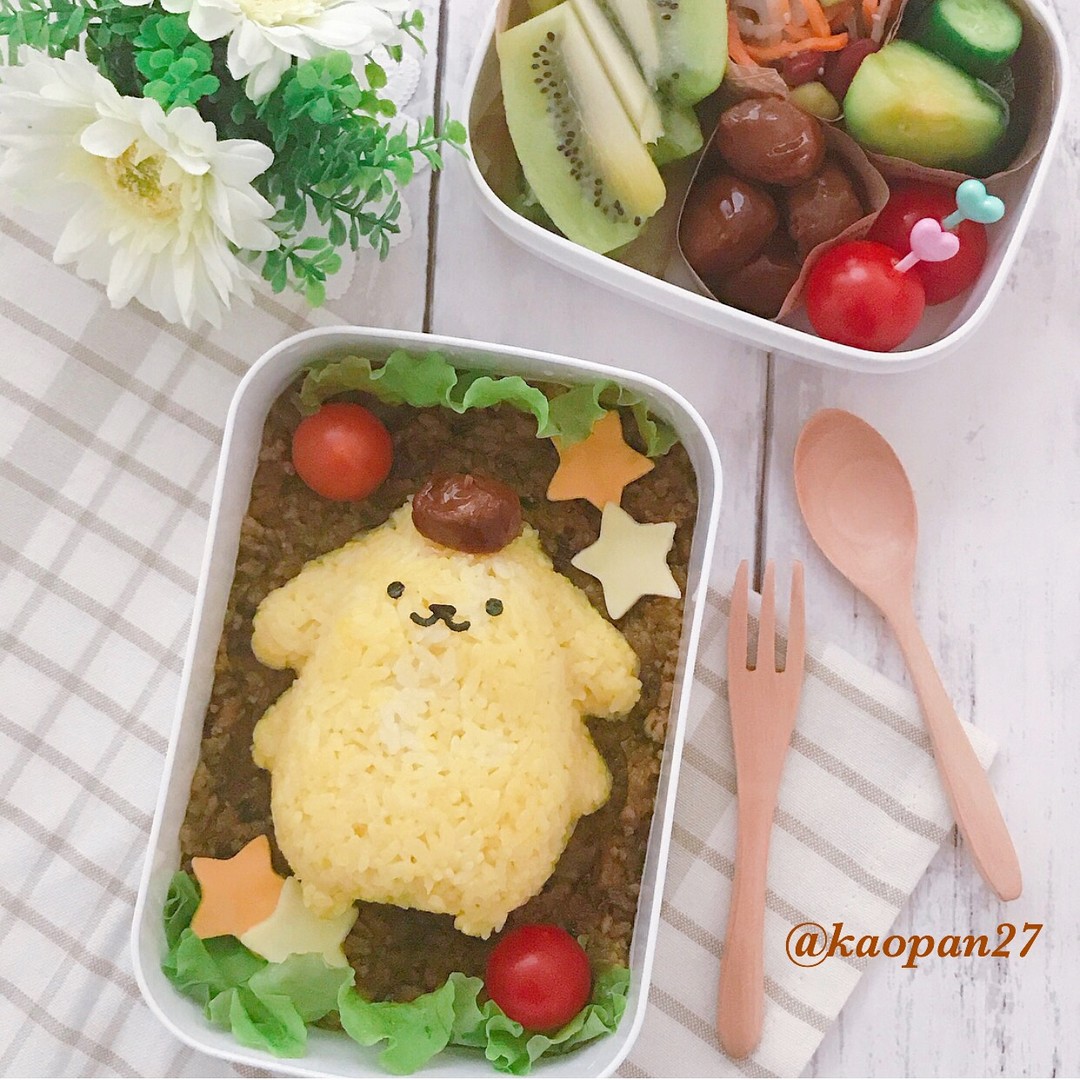 プリンちゃんカレーお弁当〜