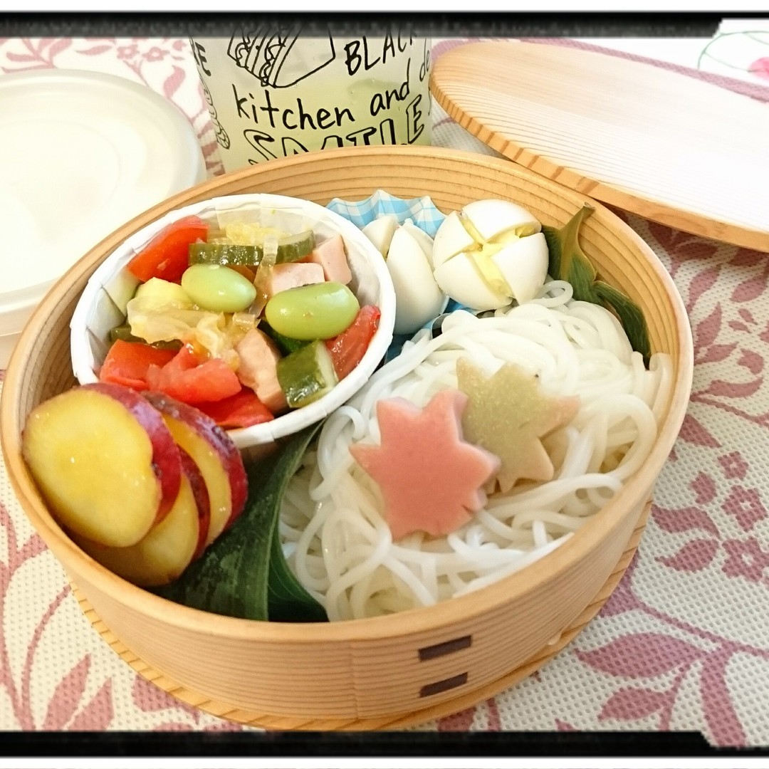 今日のお弁当🍝素麺