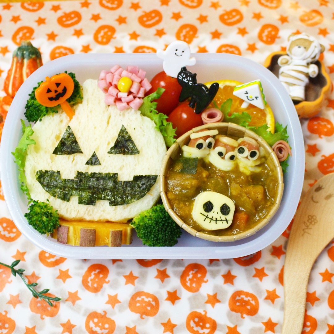 ジャックオーランタンサンドイッチ🎃
