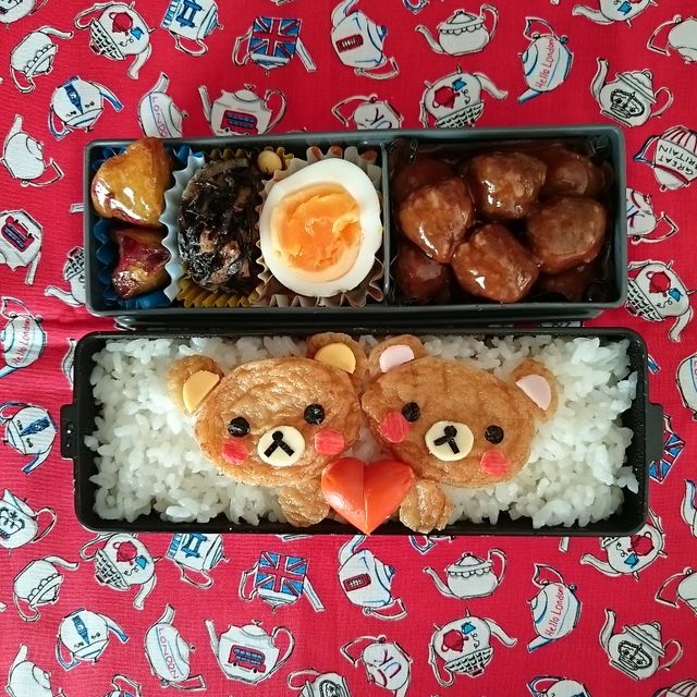 仲良しくまちゃん弁当