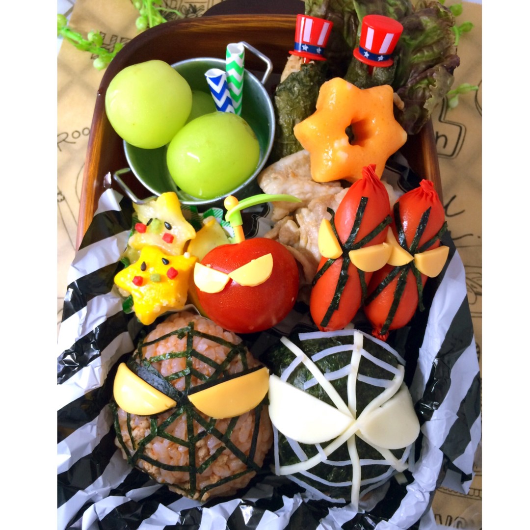 ケチャップライスでスパイダーマン