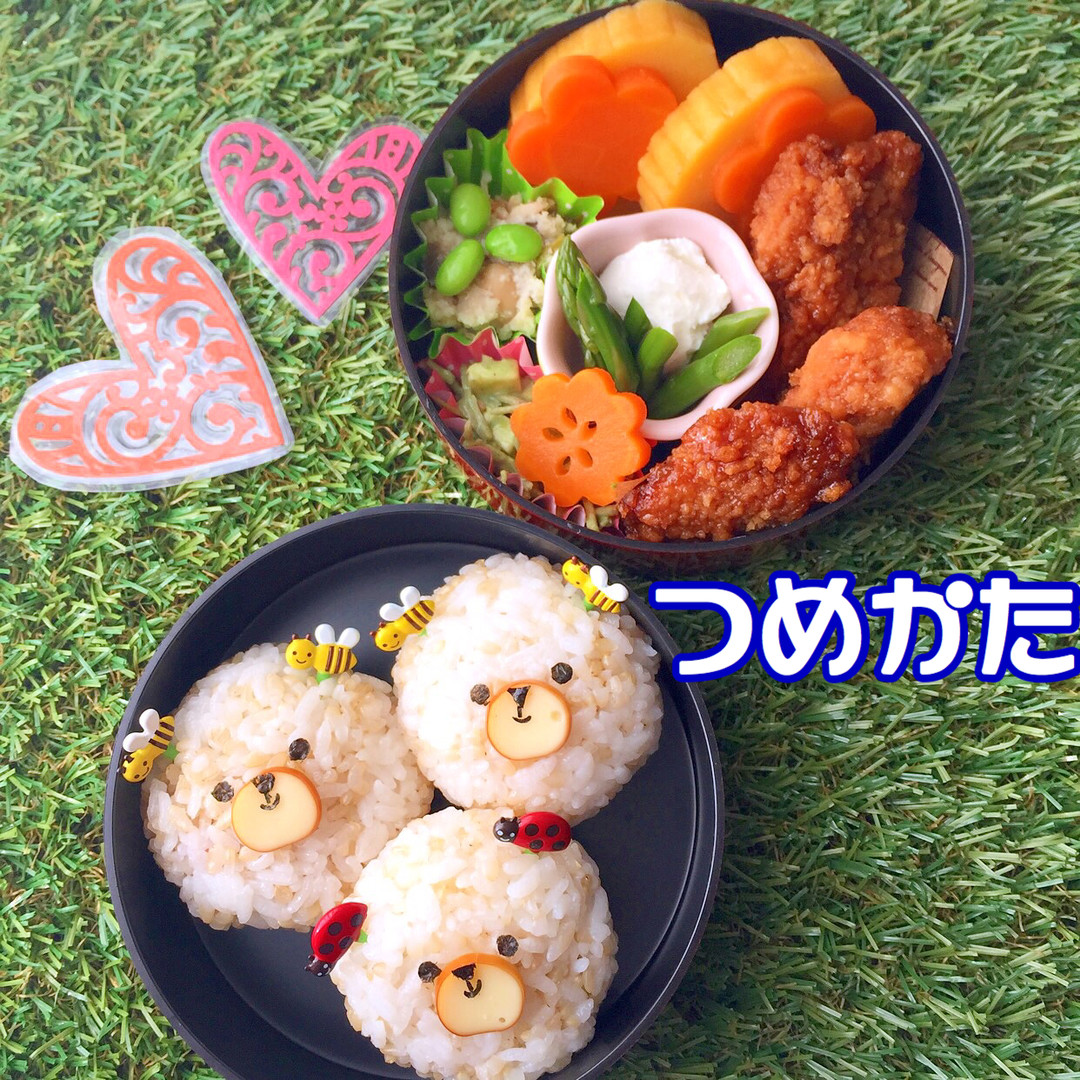 くまおにぎり弁当詰め方
