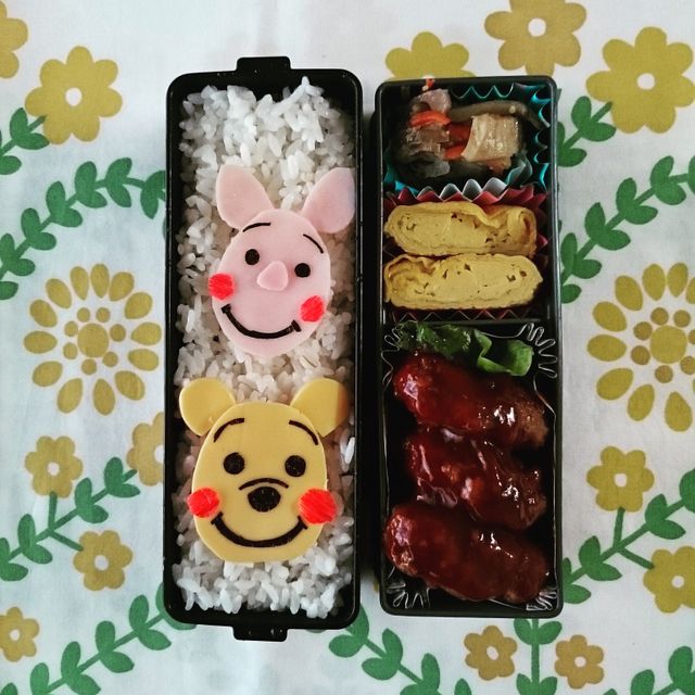 くまのプーさん&ピグレット弁当