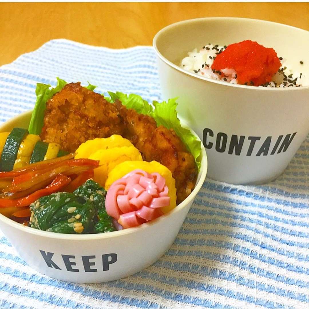 めんたいこ唐揚げ弁当
