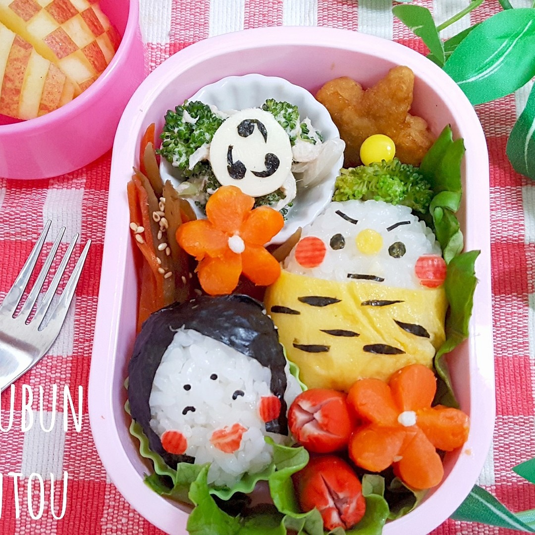 鬼とおかめ弁当