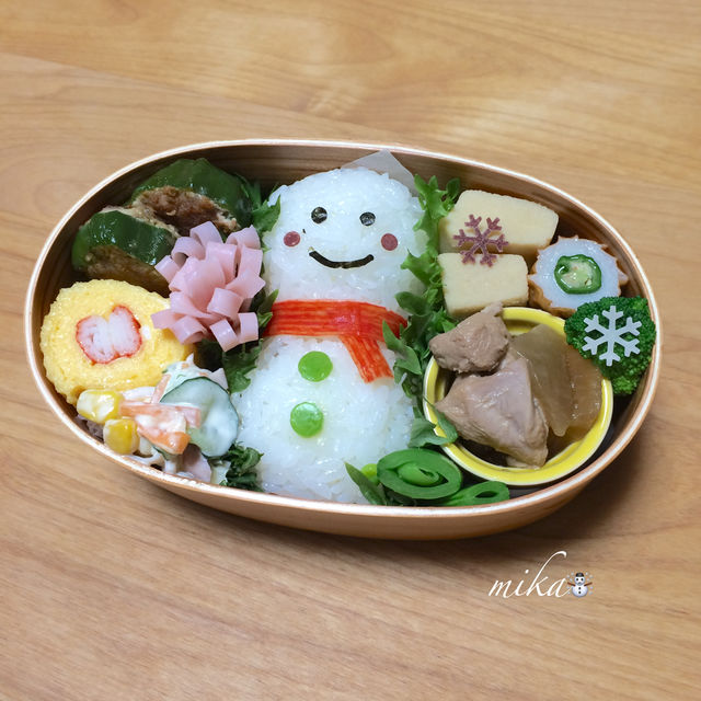 雪だるまお弁当